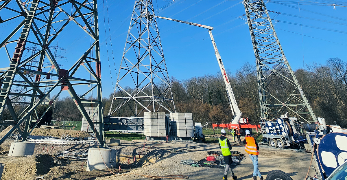 Encadrement de projet Viatis sur chantier haute tension